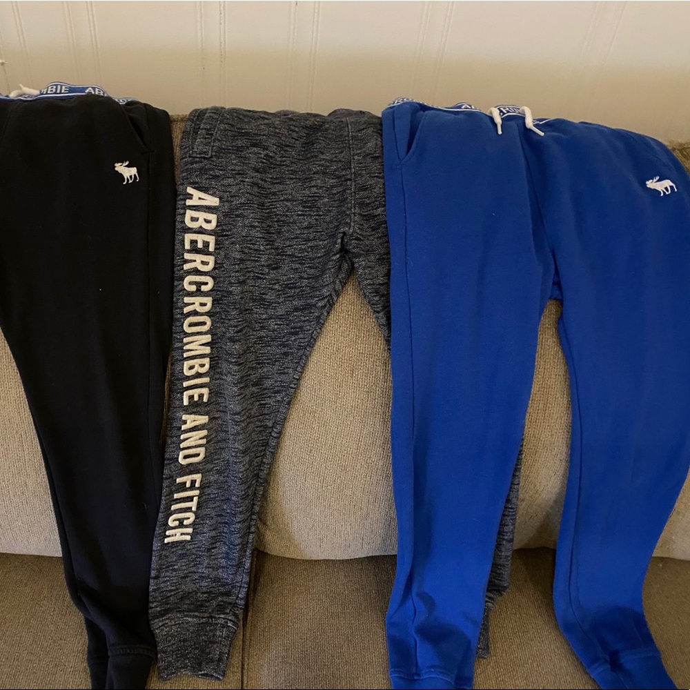 3 Pairs of Abercrombie Kids Sweatpants.